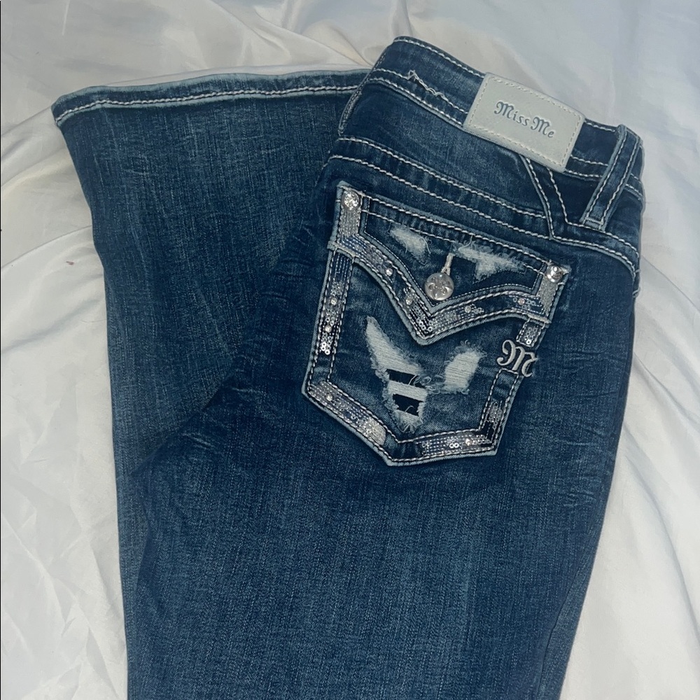 Miss Me Women's Dark Blue Boot Cut Jeans